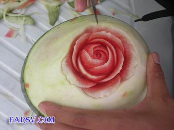 تزئین هندوانه شب یلدا
