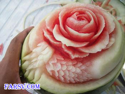 تزئین هندوانه شب یلدا