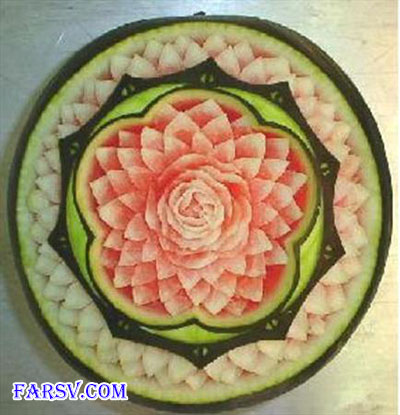 تزئین هندوانه شب یلدا