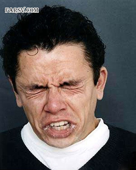 چهره های خنده دار و چندش آور هنگام عطسه + تصاویر چهره خنده دار افراد هنگام عطسه