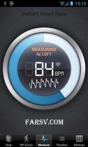 اندازه گیری ضربان قلب با نرم افزار Instant Heart Rate (اندروید) دانلود نرم افزار Instant Heart Rate