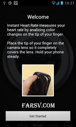 اندازه گیری ضربان قلب با نرم افزار Instant Heart Rate (اندروید) دانلود نرم افزار Instant Heart Rate