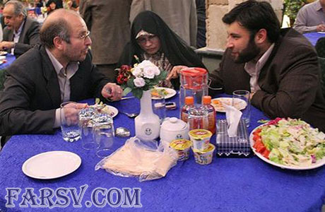 عکس قالیباف همراه همسر و پسرش