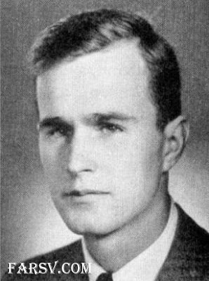 تصاویر نایاب و فوق العاده دیدنی از دوران جوانی افراد معروف George H.W. Bush