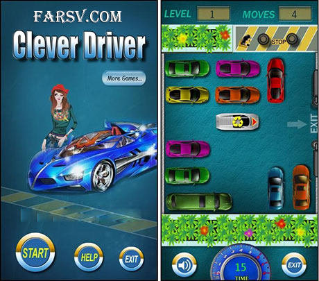 دانلود بازی فکری و جالب رانندگی برای تست هوش شما Clever Driver دانلود بازی فکری رانندگی Clever Driver