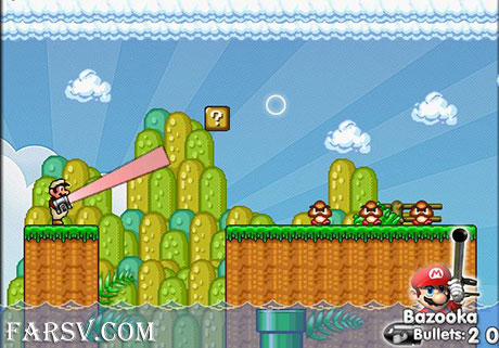 دانلود بازی خاطره انگیز قارچ خور Super Mario Bombastic v1.0 دانلود بازی قارچ خور برای کامپیوتر