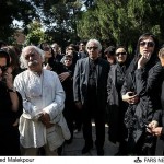 تصاویر دیدنی از حضور هنرمندان سینما در مراسم عزای عسل بدیعی