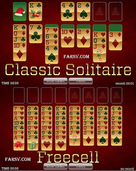 دانلود بازی سرگرم کننده و زیبای Christmas Solitaire v1.1.0 (اندروید) Christmas Solitaire v1.1.0