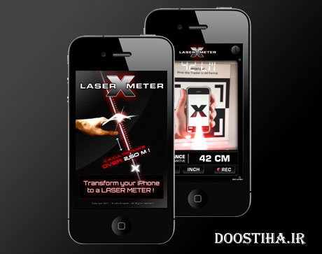 دانلود نرم افزار جالب تبدیل موبایل به خط کش به نام Laser Meter (اندروید) تبدیل دوربین موبایل به خط کش با Laser Meter