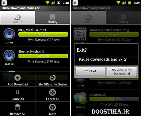 افزایش سرعت دانلود در موبایل با نرم افزار Turbo Download Manager افزایش سرعت دانلود در اندروید با Turbo Download Manager