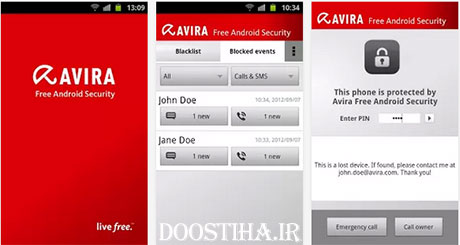 دانلود بهترین آنتی ویروس برای اندروید Avira Free Android Security 2.0 بهترین آنتی ویروس اندروید Avira Free Android Security 2.0