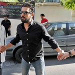 عکس بازیگران در مراسم ختم پدر حامد بهداد