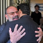 عکس بازیگران در مراسم ختم پدر حامد بهداد