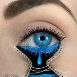 آرایش و نقاشی عجیب و دیدنی روی چشم