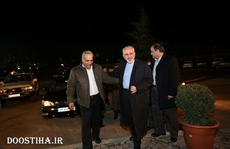 حضور محمدجواد ظریف سر صحنه مجموعه جدید مهران مدیری محمدجواد ظریف سر صحنه مجموعه جدید مهران مدیری