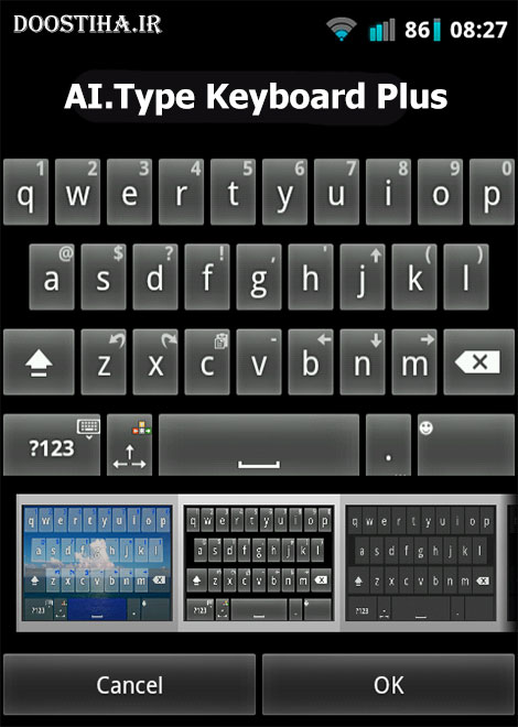 دانلود کیبورد حرفه ای برای اندروید AI.Type Keyboard Plus v2.0.8.3 AI.Type Keyboard Plus