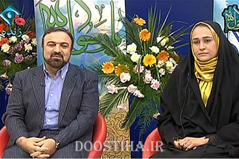 عکس جدید مرتضی حیدری به همراه همسرش در برنامه عیدانه مجری معروف و نو عروسش در تلویزیون