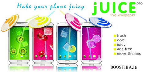 والپیپر زنده و بسیار زیبا از آبمیوه ها برای اندروید Juice PRO v3.5.3 Juice PRO live wallpaper