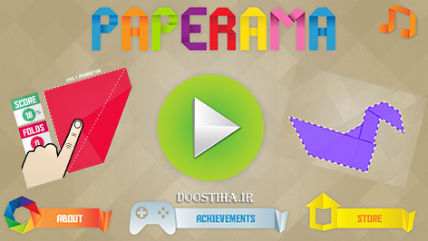 دانلود بازی جالب کاغذ و تا برای اندروید Paperama 1.1 دانلود بازی کاغذ و تا اوریگامی برای اندروید Paperama
