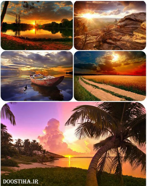 دانلود والپیپر از غروب خورشید Amazing Sunset Amazing Sunset Wallpapers Pack