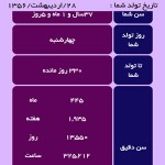 اطلاعات جالب از تاریخ تولد شما با نرم افزار "محاسبه سن" (اندروید) دانلود برنامه محاسبه سن اندروید