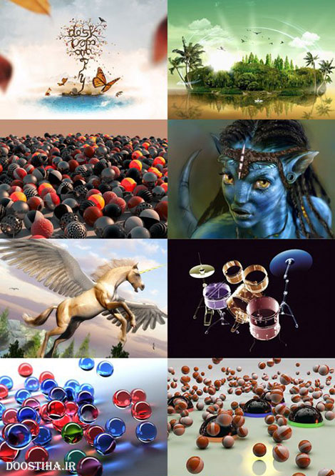 دانلود سری نهم والپیپرهای سه بعدی Wallpaper of 3D Graphics دانلود عکس و والپیپر سه بعدی و گرافیکی 3D Graphics