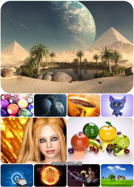 دانلود سری بیست و یکم والپیپرهای سه بعدی Wallpaper of 3D Graphics 3D Graphics Wallpaper Collections
