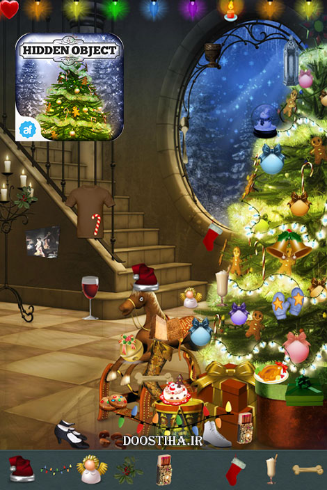 دانلود بازی پیدا کردن اشیای پنهان درخت کریسمس Hidden Object - Christmas Tree