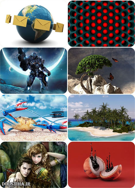 والپیپر تری دی برای دسکتاپ 3D Graphics Wallpaper Collection