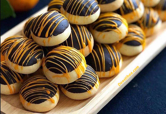 طرز تهیه قرابیه شکلاتی پرتقالی طرز تهیه قرابیه شکلاتی پرتقالی