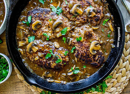 طرز تهیه خوراک گوشت و قارچ طرز تهیه خوراک گوشت و قارچ