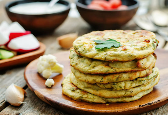 طرز تهیه و آماده سازی تورتیلای گل کلم بی نهایت خوشمزه و متفاوت دستور پخت تورتیلای گل کلم یک نان پرطرفدار و دلچسب
