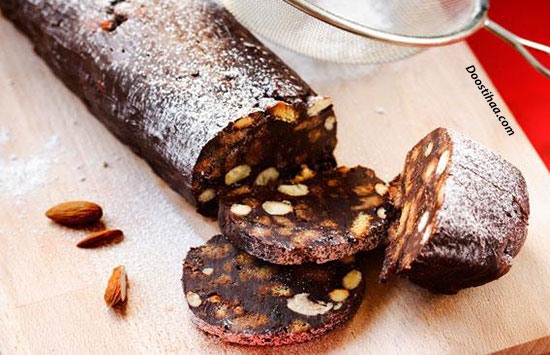 طرز تهیه شکلات رول آلمانی