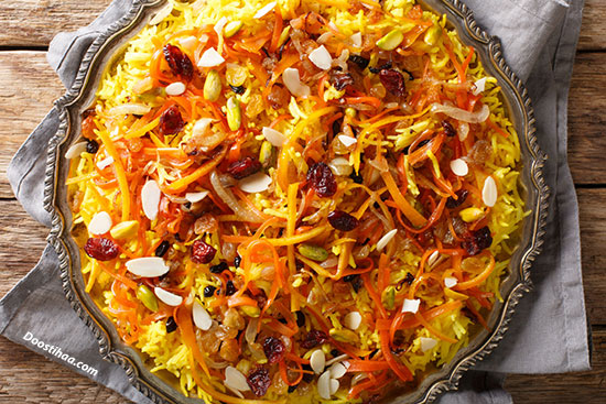 طرز تهیه هویج پلو