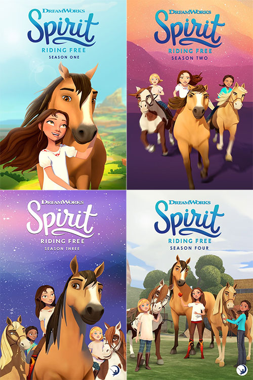 دانلود انیمیشن اسپریت: سوارکاری آزاد Spirit Riding Free 2017-2019