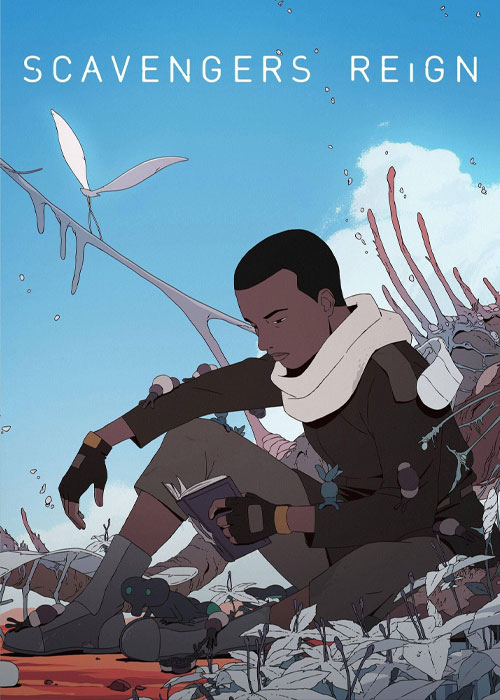 دانلود انیمیشن حکمرانی لاشخورها Scavengers Reign 2023 دانلود انیمیشن Scavengers Reign 2023
